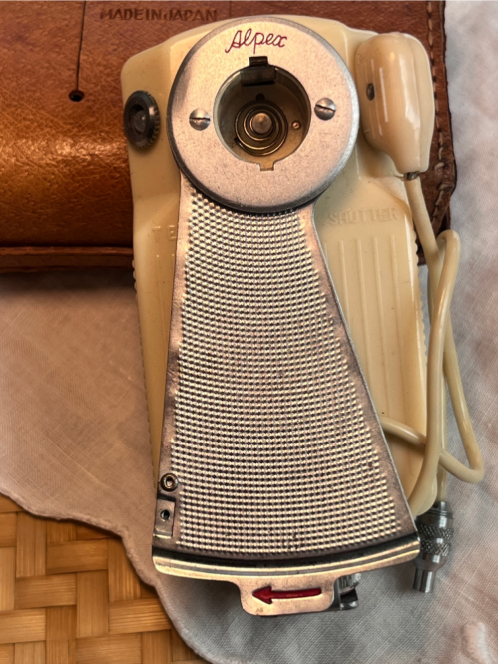 Alpex Vintage BC-Type Camera Flash with Leather Case One Size Brown Silver - Picture 11 of 16